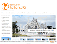 Tablet Screenshot of descubretailandia.com